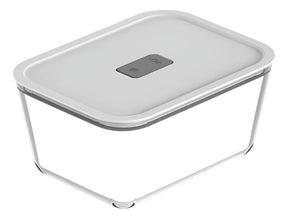 Pote de Vidro Hermético Fresh Lock 1,25L – Branco | OU - Thony Ferragem