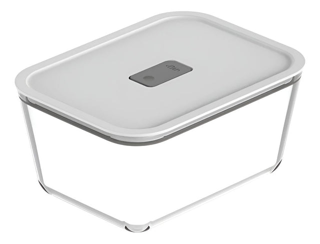 Pote de Vidro Hermético Fresh Lock 1,25L – Branco | OU - Thony Ferragem