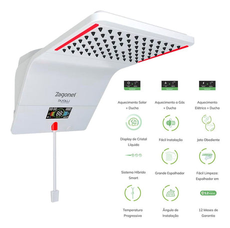 DUCHA DUCALI PREMIUM ELETR 5500W 127V BRANCO - Thony Ferragem