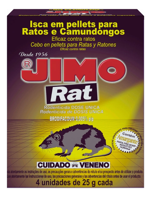 Inseticida Controle Eficaz De Ratos E Camundongos Jimo - Thony Ferragem