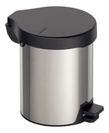 Lixeira Inox C/ Pedal 5l Tampa Preta Tramontina - Thony Ferragem