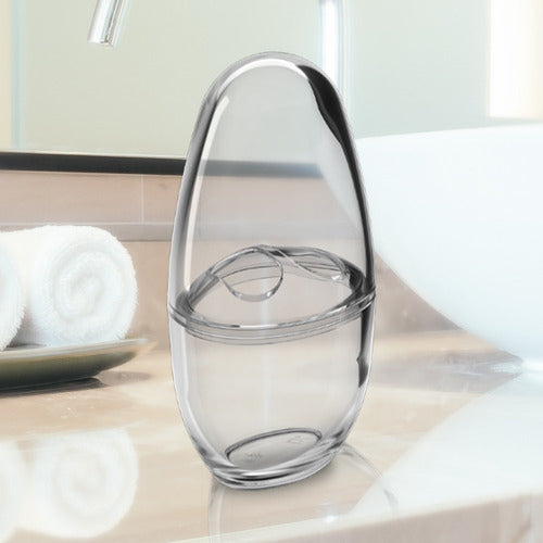 Porta Escova Spoom com Tampa Cristal Coza - Thony Ferragem