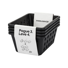 Kit Cesta One Pequena 5 Peças Preto Coza - Thony Ferragem