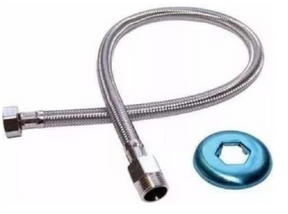 Engate Flexivel Aco Inox Fxf  1/2 40cm - Thony Ferragem