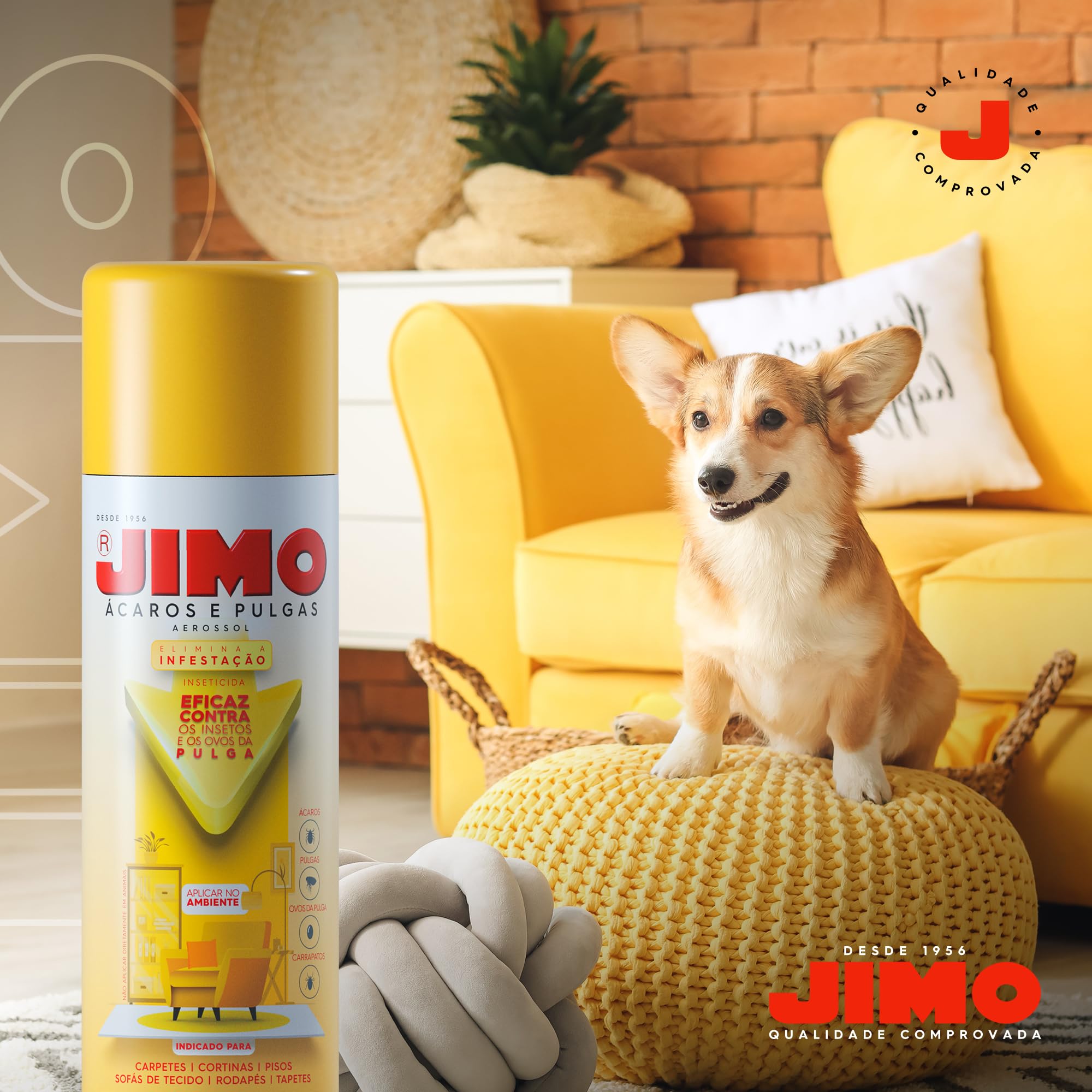 Ácaros e Pulgas Aerossol 300ml Jimo