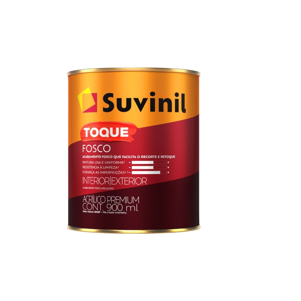 Acrílico Toque Fosco Branco 0,9L Suvinil