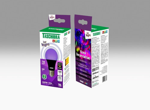 Lâmpada Led 7W TKL Luz Negra Taschibra - Thony Ferragem