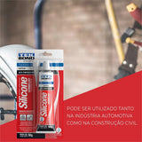 SILICONE ALTA TEMPERATURA VERMELHO 50G - Thony Ferragem