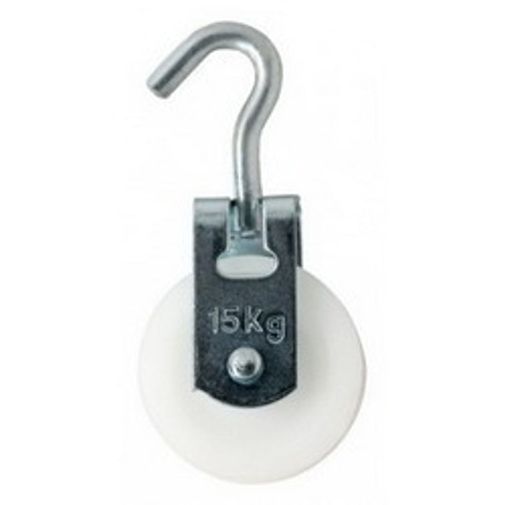 Roldana Plastica Com Gancho 6cm - Thony Ferragem