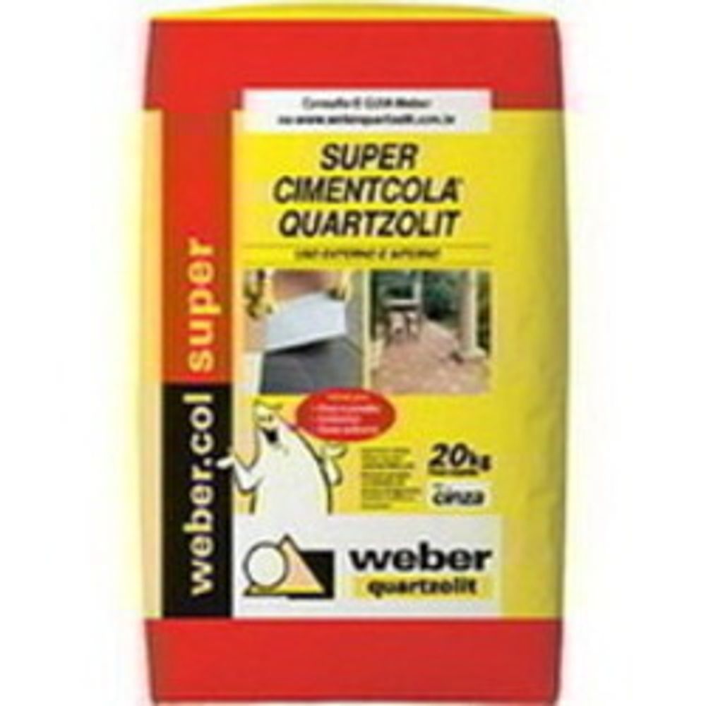 Cimentcola AC2 Externo Cinza 20kg Quartzolit - Thony Ferragem