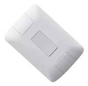 Conjunto 1 Interruptor Simples Aria 4x2 Branco - Thony Ferragem