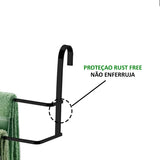 Toalheiro Box Duplo 45cm Preto Fosco Future - Thony Ferragem