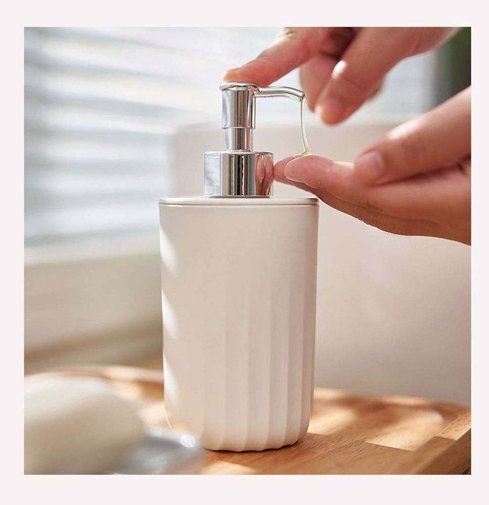 Porta Sabonete Liquido 400ml Groove  Chumbo OU