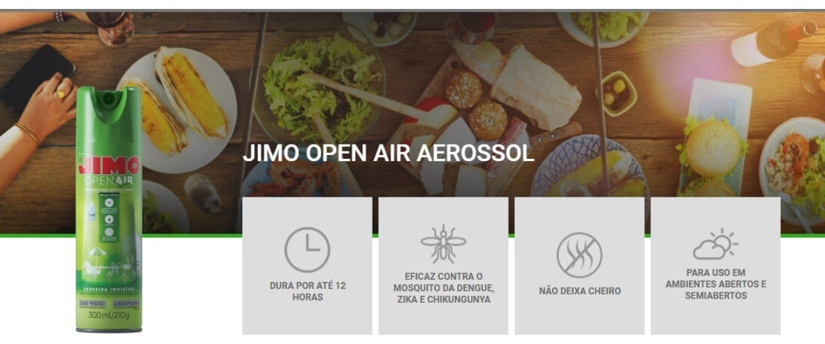 Open Air Repelente Para Área Aberta 300ml Jimo