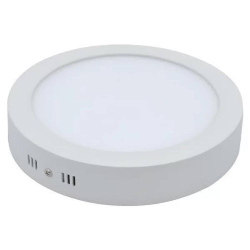 Painel Led Redondo Sobrepor 6500K 12W Lux Taschibra