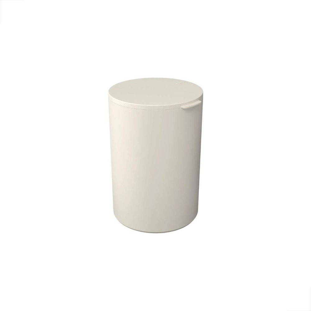 Lixeira Com Tampa 5L Cinza Claro Serene Coza