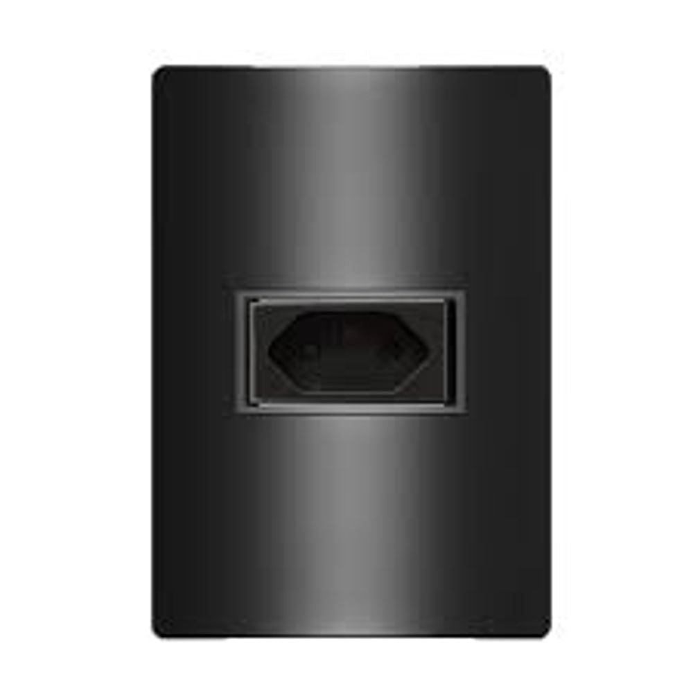 Cojunto Tomada 2p+T 10a 4x2 Carbono Revita Soprano - Thony Ferragem