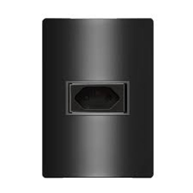 Cojunto Tomada 2p+T 10a 4x2 Carbono Revita Soprano - Thony Ferragem