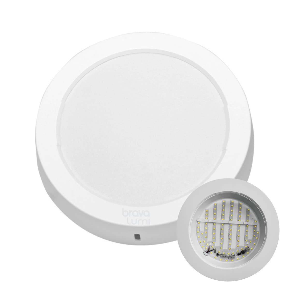 Painel  Led 24W  Redondo Sobrepor Bivolt 6500K Lys Taschibra - Thony Ferragem