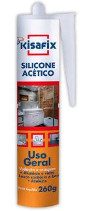 Silicone Incolor Acetico 260g - Thony Ferragem