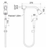 Ducha Tradicional C/ Desviador  1951 C Meber - Thony Ferragem