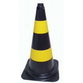 Cone Sinalizacao Pvc Amarelo/Preto 75cm Worker - Thony Ferragem