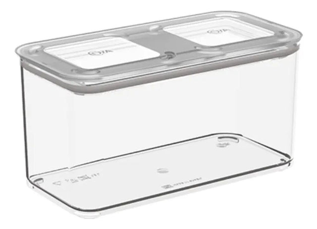 Pote Hermético Retangular  1,3L Cristal Coza - Thony Ferragem