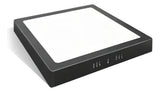 Plafon De Led Taschibra 18w Quadrado Preto Sobrepor Bivolt Cor Luz Neutra 4000k 110v/220v