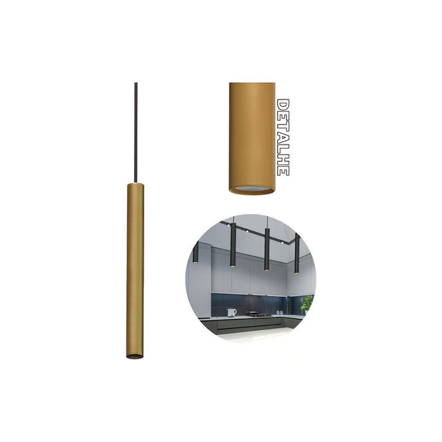 PENDENTE TABLI 600MM MR11 OURO - Thony Ferragem