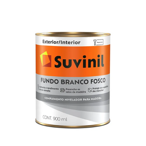 Fundo Branco Fosco Para Madeira 0.90l Suvinil - Thony Ferragem