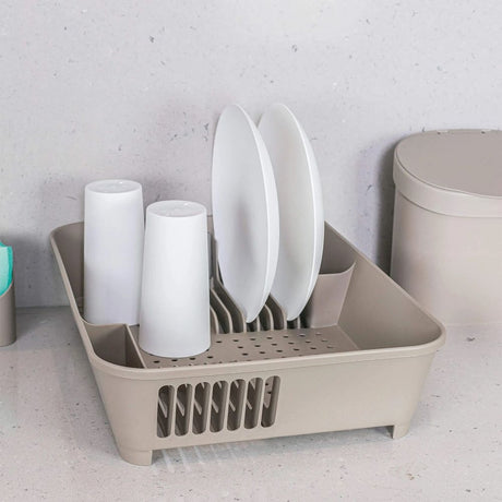 Escorredor de Louça 14 Pratos Basic Light Gray Coza - Thony Ferragem