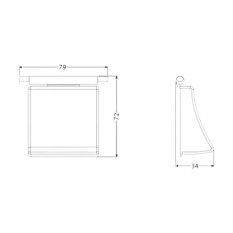 Acabamento Tecla Cromado Docol - Thony Ferragem