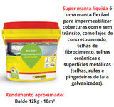 Impermeabilizante Super Manta Liquida Cinza 12kg Quartzolit - Thony Ferragem