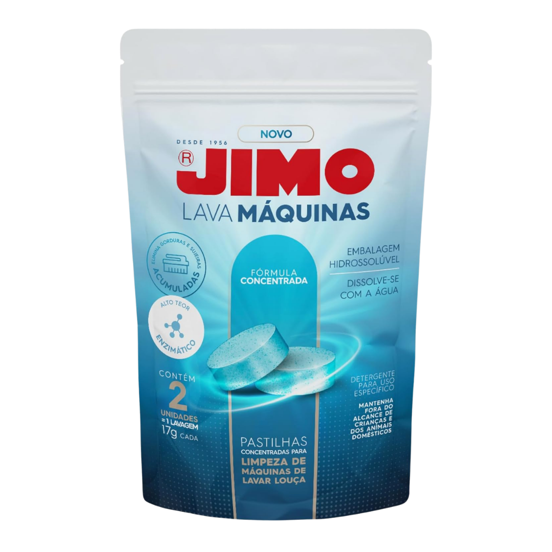Limpa Máquinas De Lavar Louças Pastilhas 2 X 17g Cada Jimo